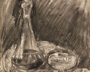 Carafe et verres par Louise Hervieu