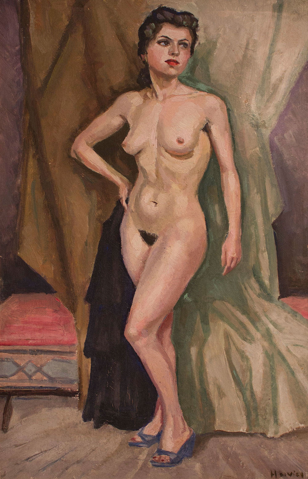 Femme nue par Louise Hervieu